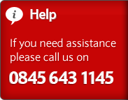 If you need assistance, please call us on 0845 643 1145